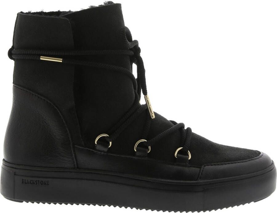 Blackstone UKI UL87 NERO HIGH-TOP SHEEPSKIN Vrouw Black