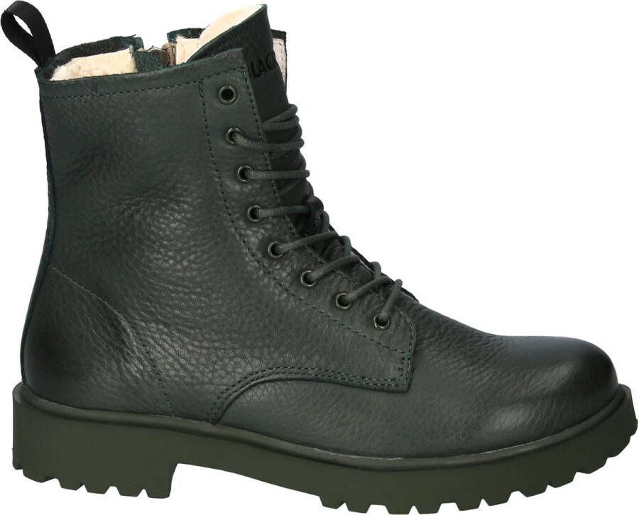 Blackstone WL02 GREEN LACE UP BOOT SHEEPSKIN Vrouw Green