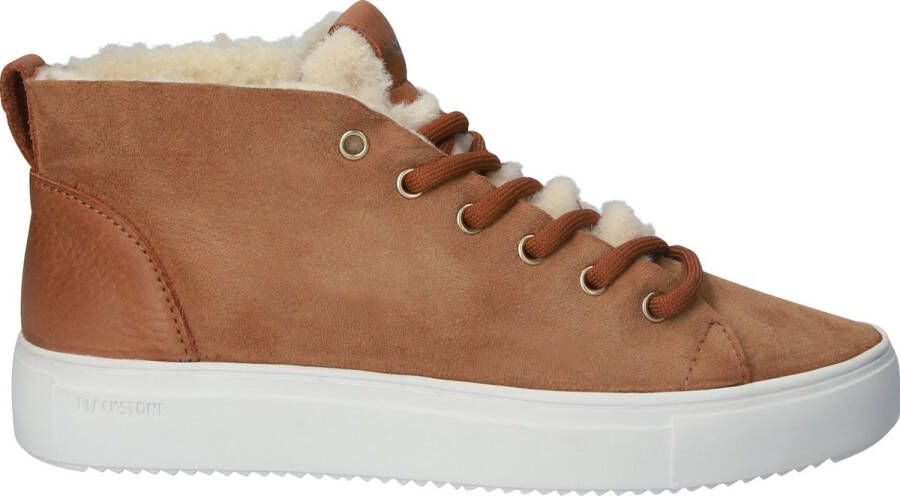 Blackstone Handgemaakte Leren Sneaker voor Vrouwen Brown Dames