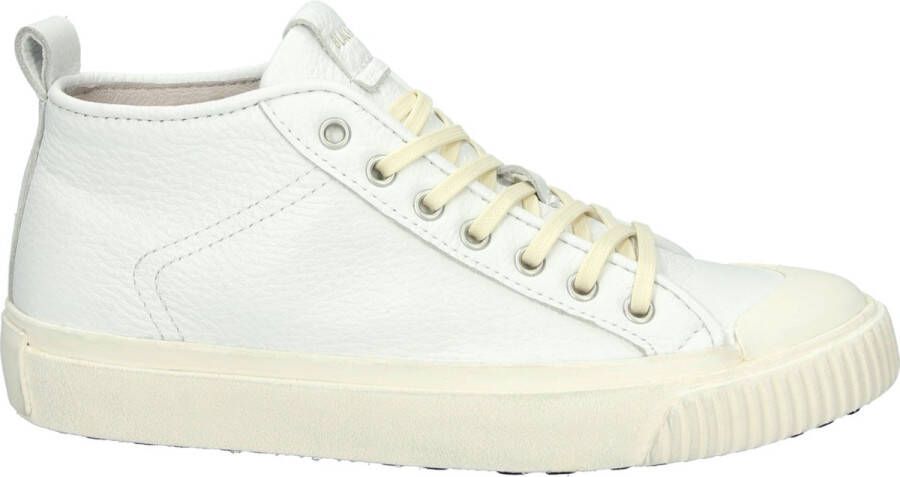 Blackstone Witte Mid Sneaker voor modebewuste vrouwen White Dames