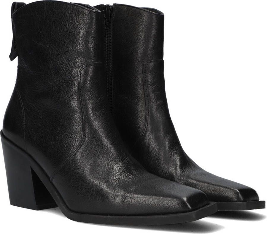 BLASZ 14 Enkellaarsjes Enkelboots met rits Dames Zwart