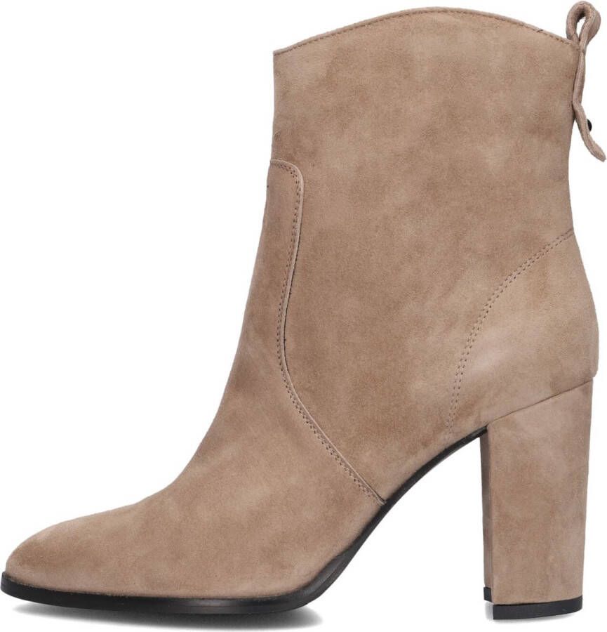 BLASZ 165 Enkellaarsjes Enkelboots met rits Dames Taupe