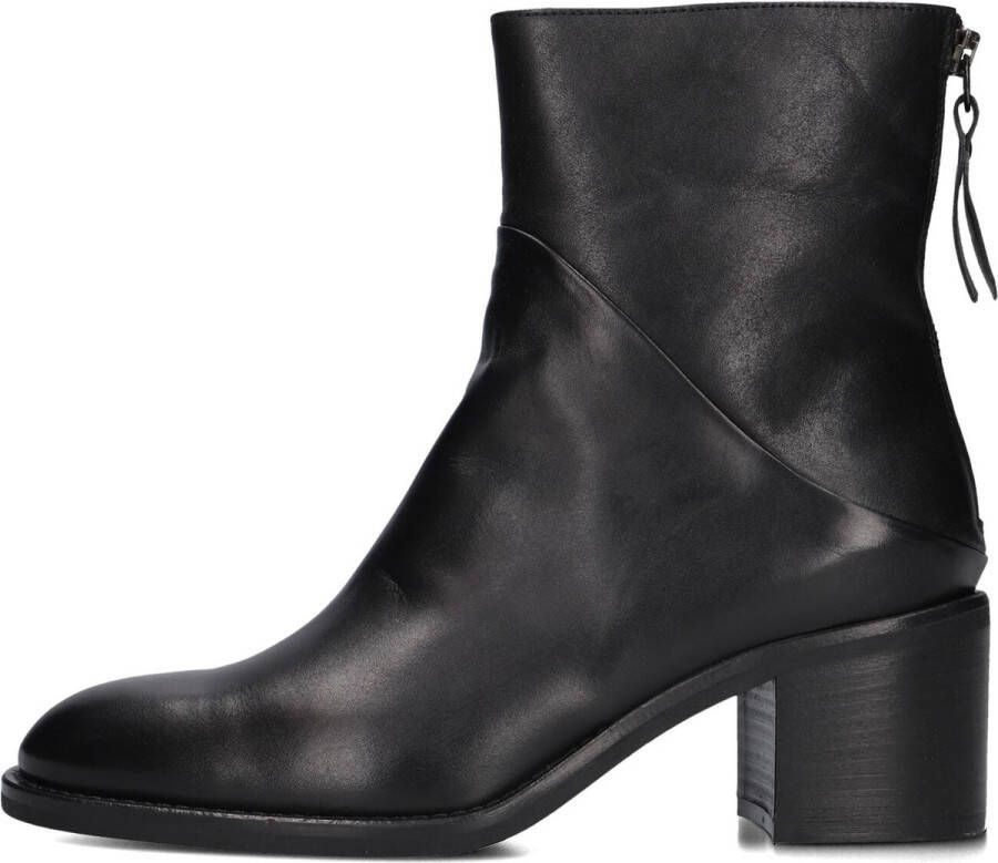 BLASZ 193 Enkellaarsjes Enkelboots met rits Dames Zwart