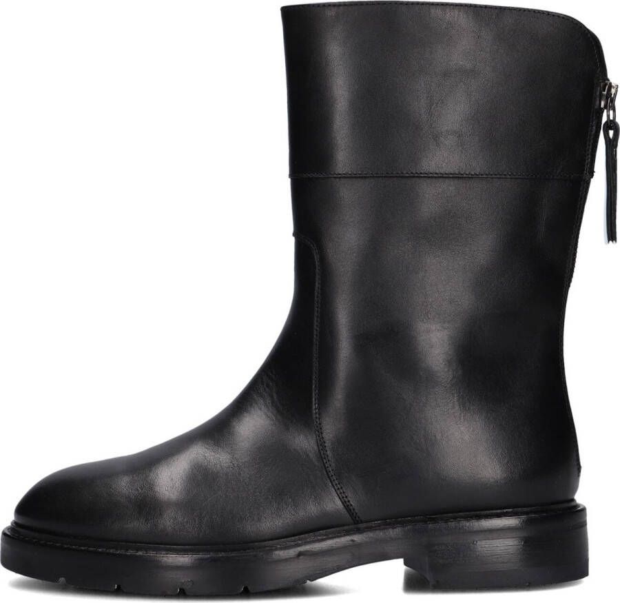 BLASZ 215 Enkellaarsjes Enkelboots met rits Dames Zwart