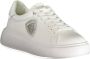 Blauer Witte Polyester Sneaker met Sportieve Details White Dames - Thumbnail 1