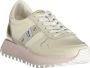 Blauer Sportieve Beige Vetersneakers met Contrastdetails Beige - Thumbnail 1