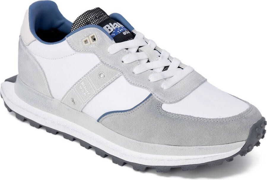 Blauer Sneakers Met Veters