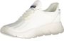 Blauer Witte Polyester Sneaker met Sportieve Details White Heren - Thumbnail 1