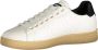 Blauer Witte Polyester Sneakers met Sportieve Details White Heren - Thumbnail 1