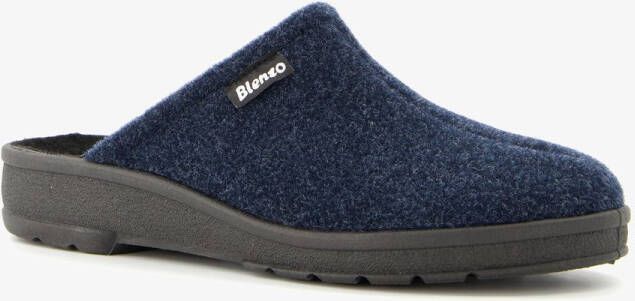 Blenzo dames pantoffels blauw Sloffen