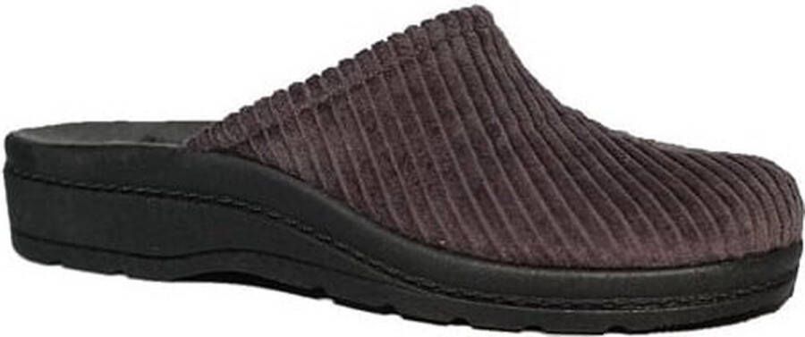 Blenzo Pantoffels Heren 6802 Corduroy Muil Grijs