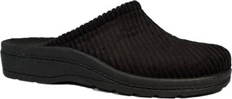 Blenzo Pantoffels Heren- 6802 Corduroy Muil Zwart