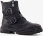 BLUE BOX dames biker boots met ritsen zwart - Thumbnail 1