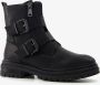 BLUE BOX dames biker boots met ritsen zwart - Thumbnail 1