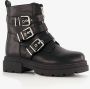 BLUE BOX dames biker boots zwart - Thumbnail 1