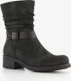 Blue Box dames boots met lage hak zwart - Thumbnail 1