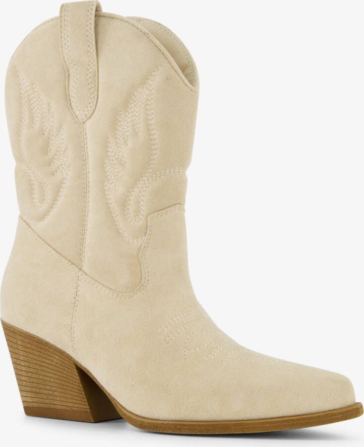 BLUE BOX dames cowboy western laarzen beige