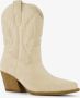 BLUE BOX dames cowboy western laarzen beige - Thumbnail 1