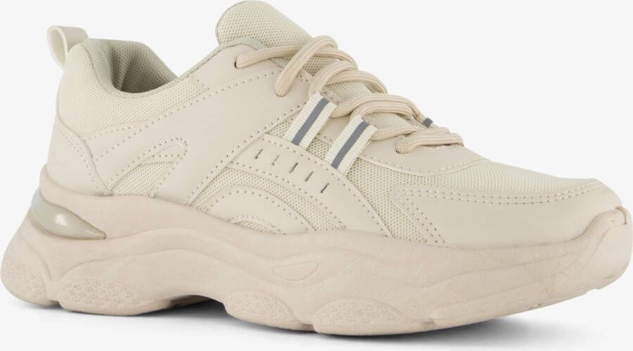 BLUE BOX dames dad sneakers beige