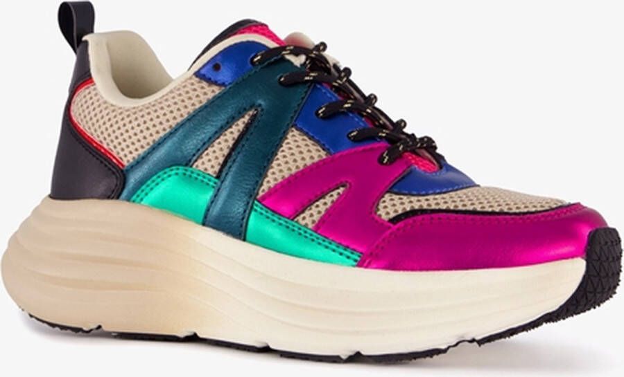 BLUE BOX dames dad sneakers multicolor Roze Uitneembare zool - Foto 1