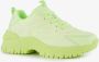 BLUE BOX dames dad sneakers neon groen - Thumbnail 3