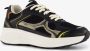 BLUE BOX dames dad sneakers zwart goud Uitneembare zool - Thumbnail 1