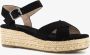 Blue Box dames espadrilles met sleehak zwart - Thumbnail 3