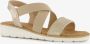 Blue Box dames sandalen beige goud - Thumbnail 1