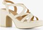 BLUE BOX dames sandalen met hak beige - Thumbnail 1