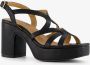 Blue Box dames sandalen met hak zwart - Thumbnail 3