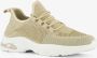 BLUE BOX dames sneakers beige Uitneembare zool - Thumbnail 1