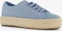 BLUE BOX dames sneakers met jute zool blauw - Thumbnail 3