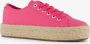 BLUE BOX dames sneakers met jute zool roze - Thumbnail 1