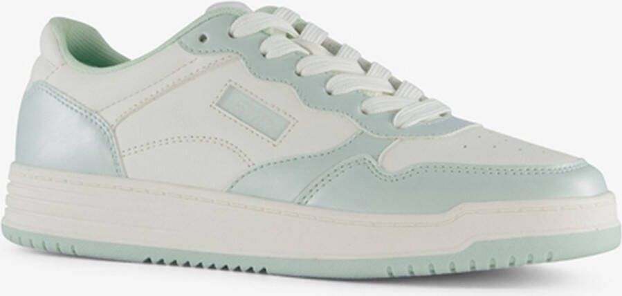 BLUE BOX dames sneakers mintgroen wit Uitneembare zool