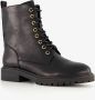 Blue Box dames veterboots zwart - Thumbnail 1