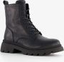 Blue Box dames veterboots zwart - Thumbnail 1