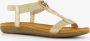 BLUE BOX gevlocthend dames sandalen goud - Thumbnail 3