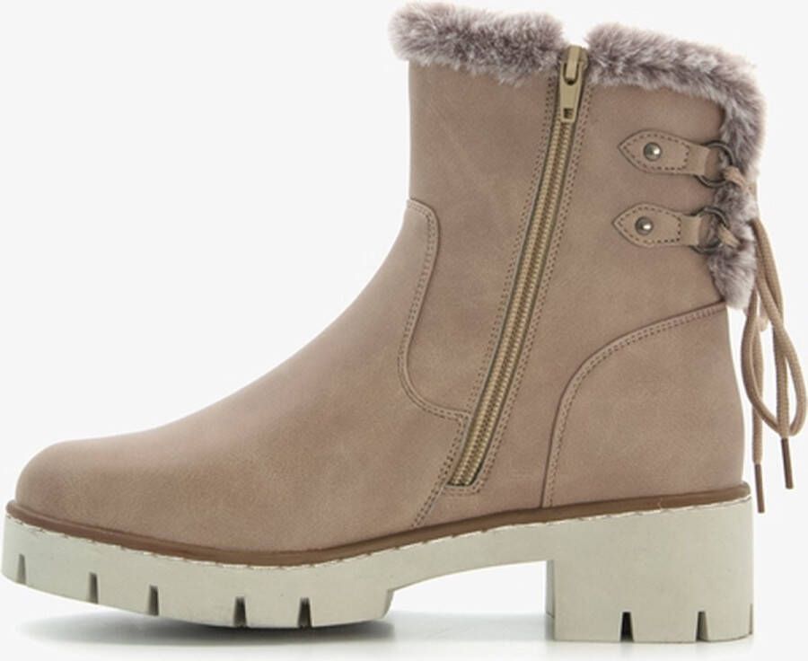 Blue Box gevoerde dames boots beige - Foto 1