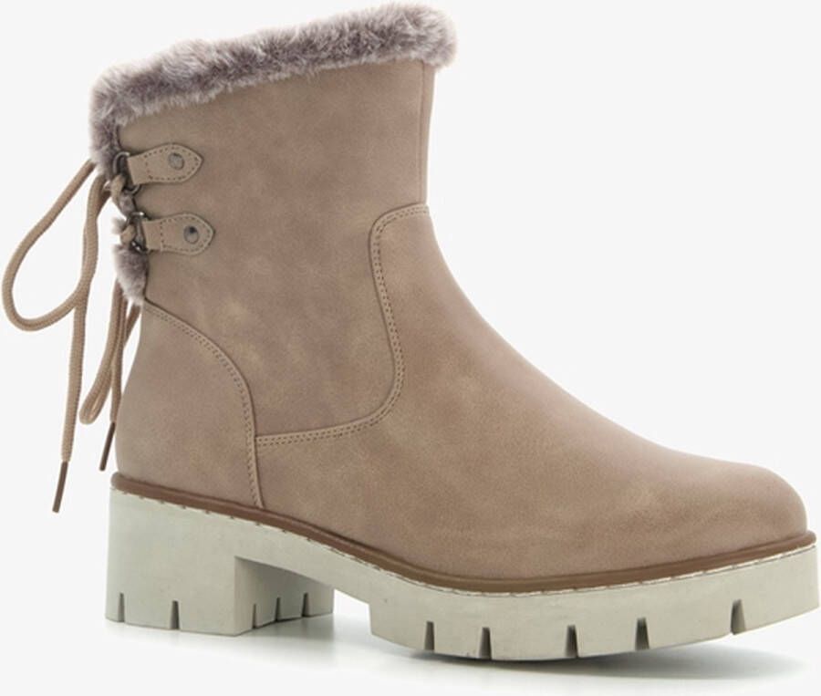 Blue Box gevoerde dames boots beige