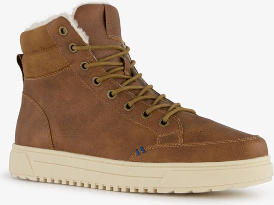 BLUE BOX gevoerde heren veterboots cognac Uitneembare zool