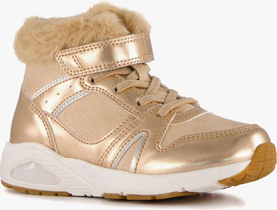 BLUE BOX gevoerde hoge meisjes sneakers goud Uitneembare zool