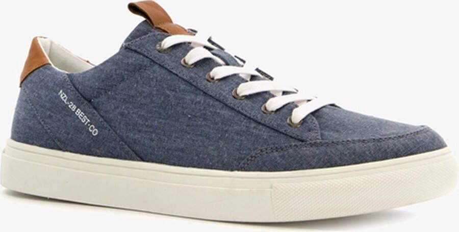 Blue Box heren sneakers denim blauw