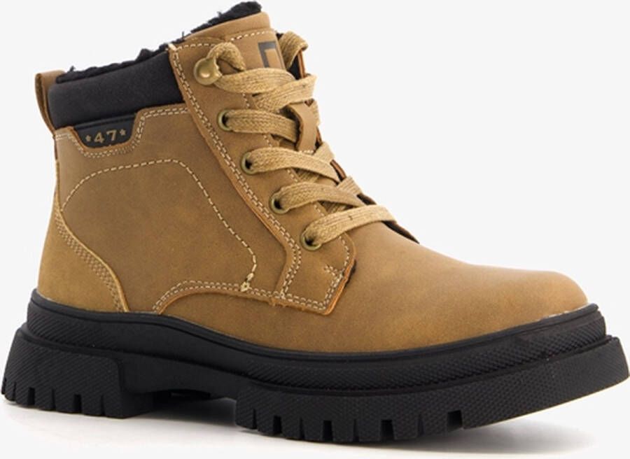 BLUE BOX hoge jongens gevoerde veterboots Bruin