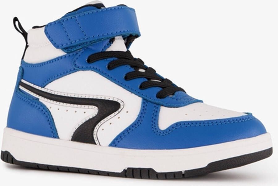 Blue Box hoge jongens sneakers blauw wit