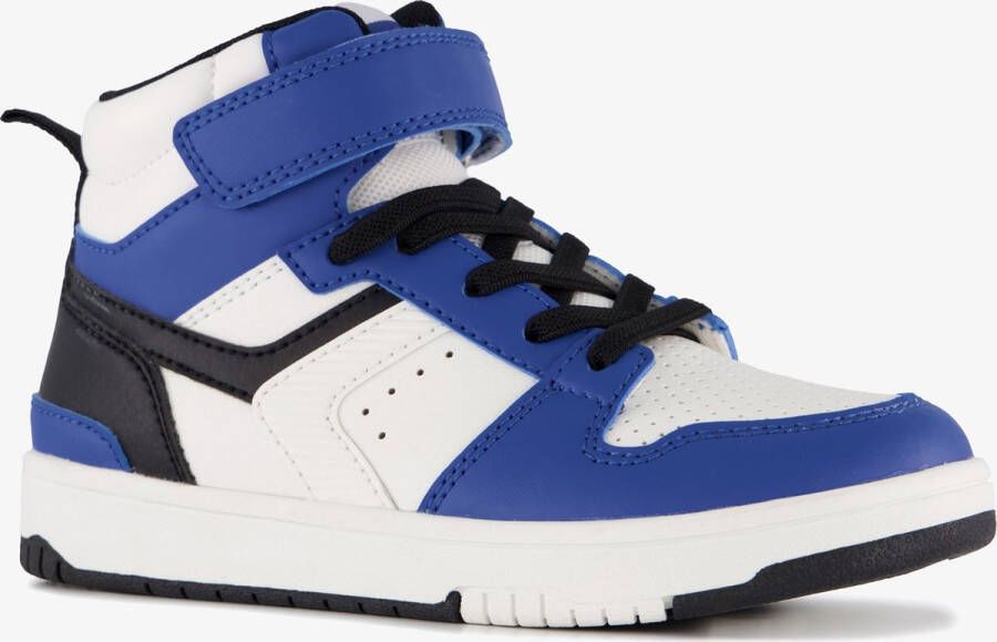 BLUE BOX hoge jongens sneakers blauw wit