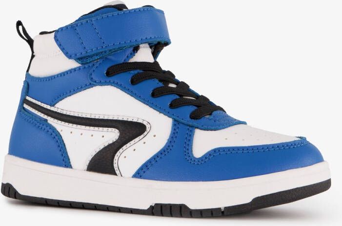 BLUE BOX hoge jongens sneakers blauw wit Uitneembare zool