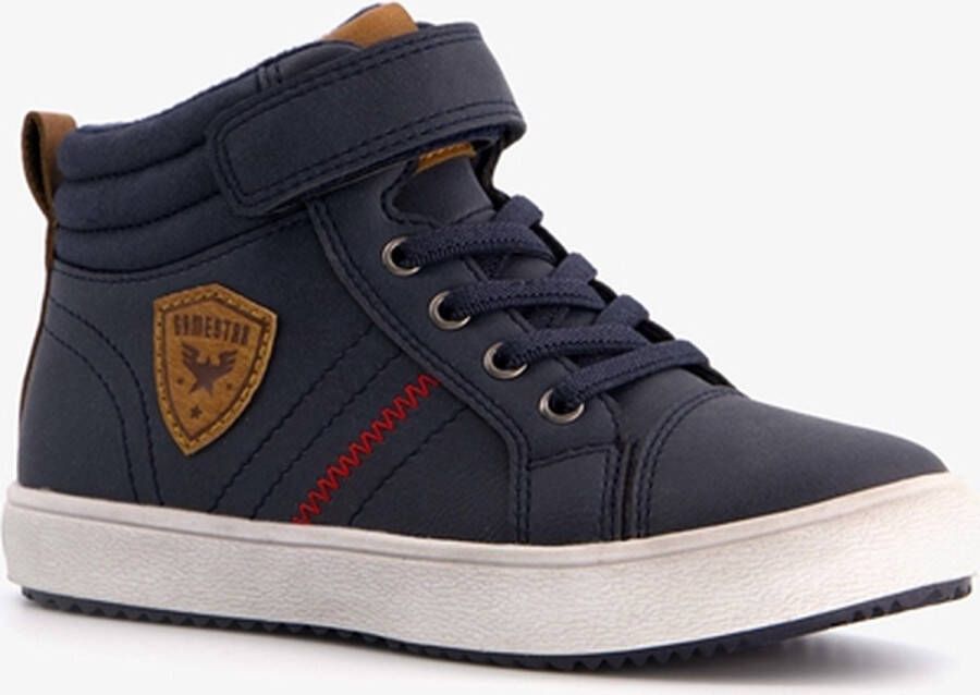 BLUE BOX hoge jongens sneakers bruin blauw Uitneembare zool - Foto 1