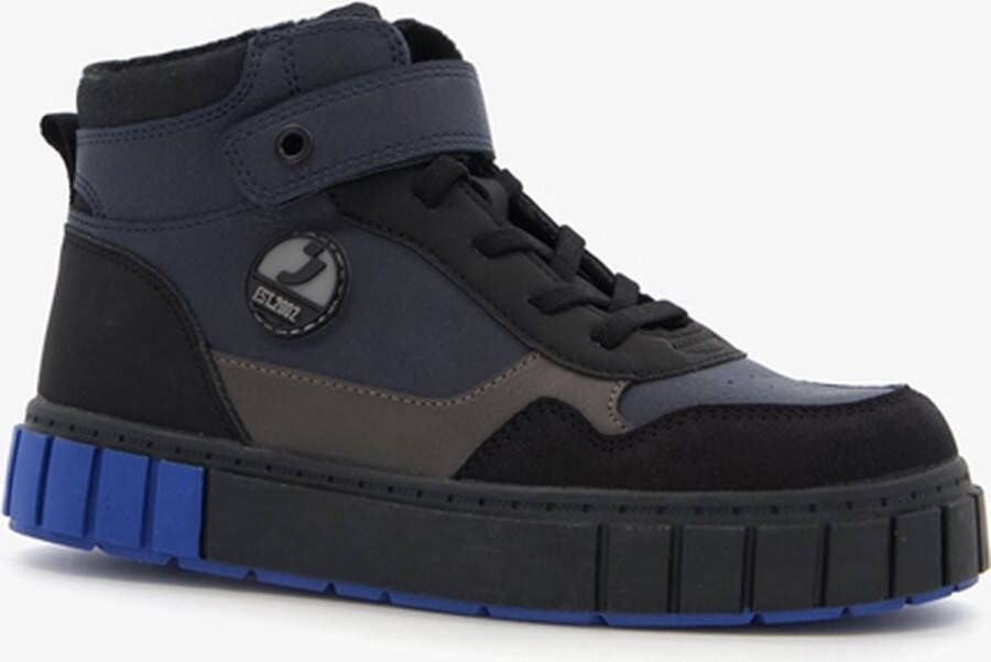 BLUE BOX hoge jongens sneakers zwart blauw Uitneembare zool - Foto 1