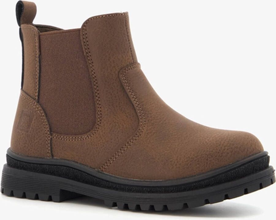 BLUE BOX jongens chelsea boots donkerbruin Uitneembare zool