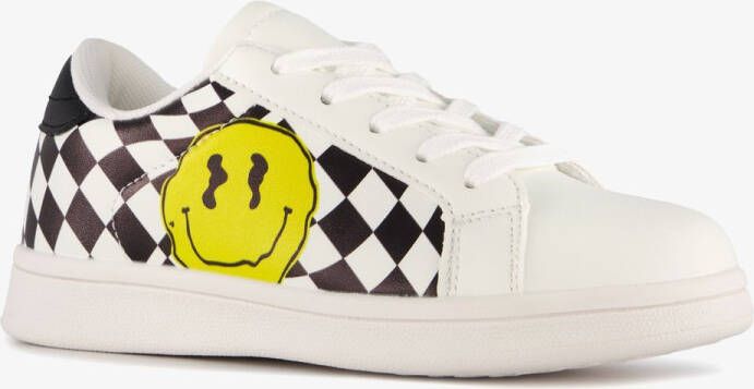 BLUE BOX jongens chessboard sneakers met smiley Wit